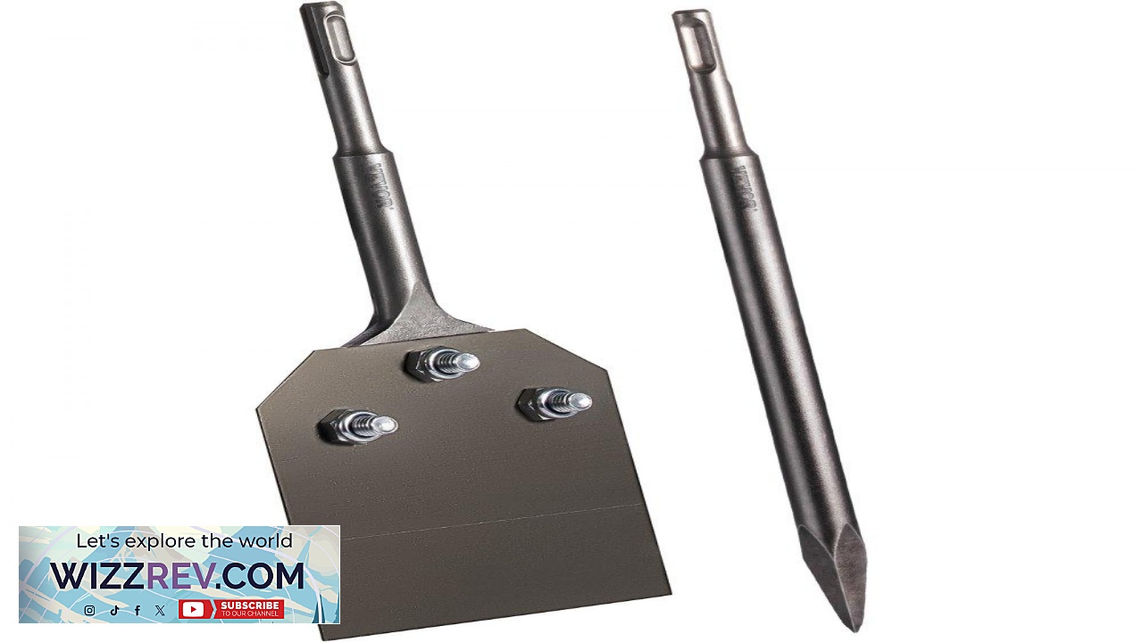 Thumbnail for VEVOR SDS Plus Floor Scraper 3.9 " Wide Blade 40Cr Steel 9.5 " Long