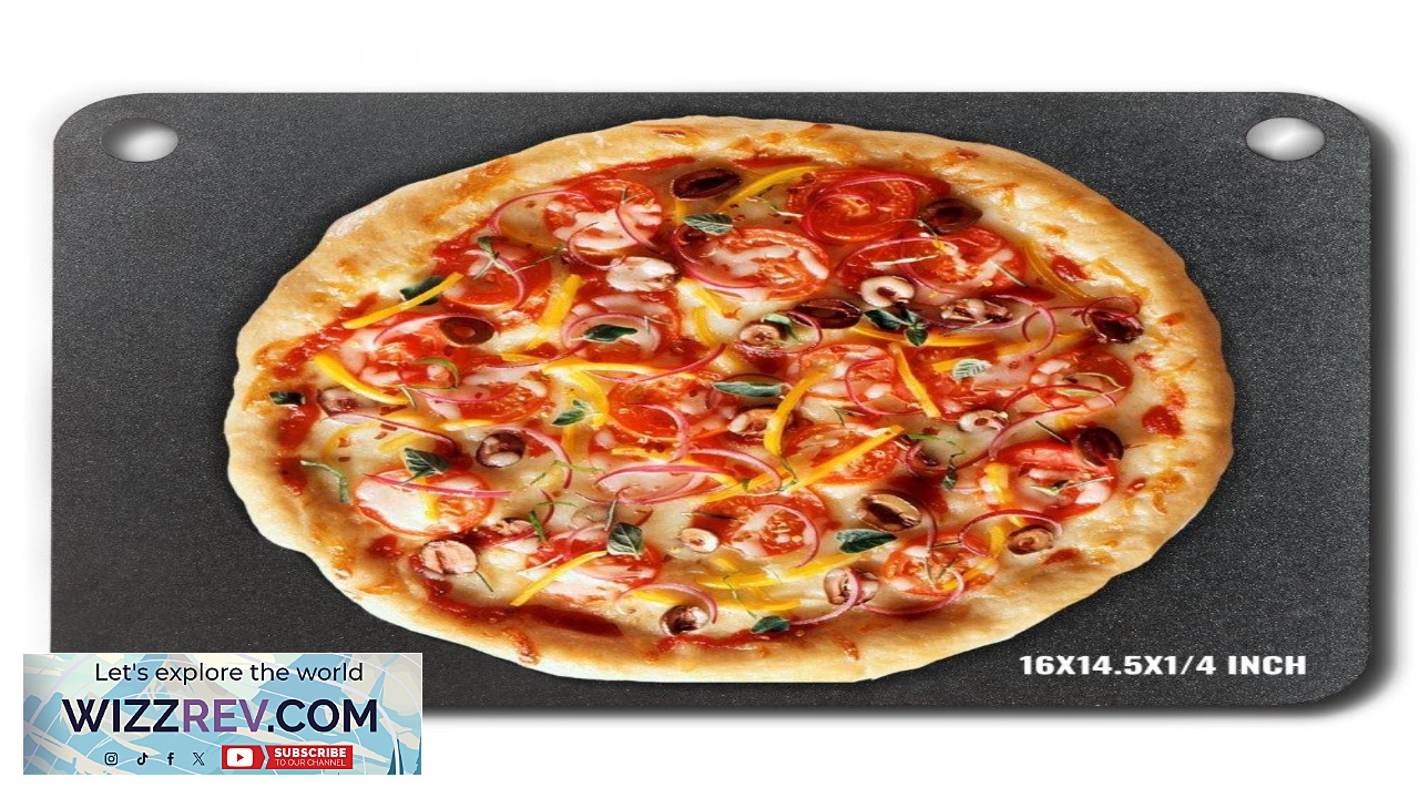 Thumbnail for VEVOR Pizza Steel 16" x 14.5" x 1 4" Pizza Steel Plate